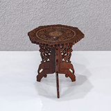 CARVED FOLDING PEG TABLE -   - The Design Sale