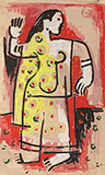 Untitled - K G Subramanyan - WORKS ON PAPER
