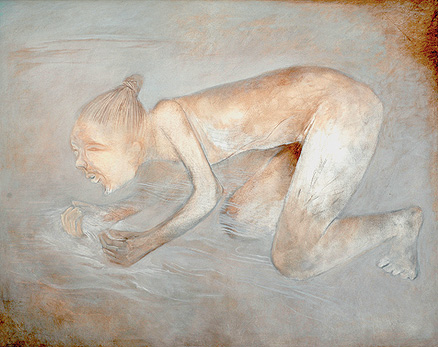 Lipo at the Wine Spring Stoops to Drink the Moon