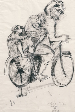 Man With Pet Monkeys