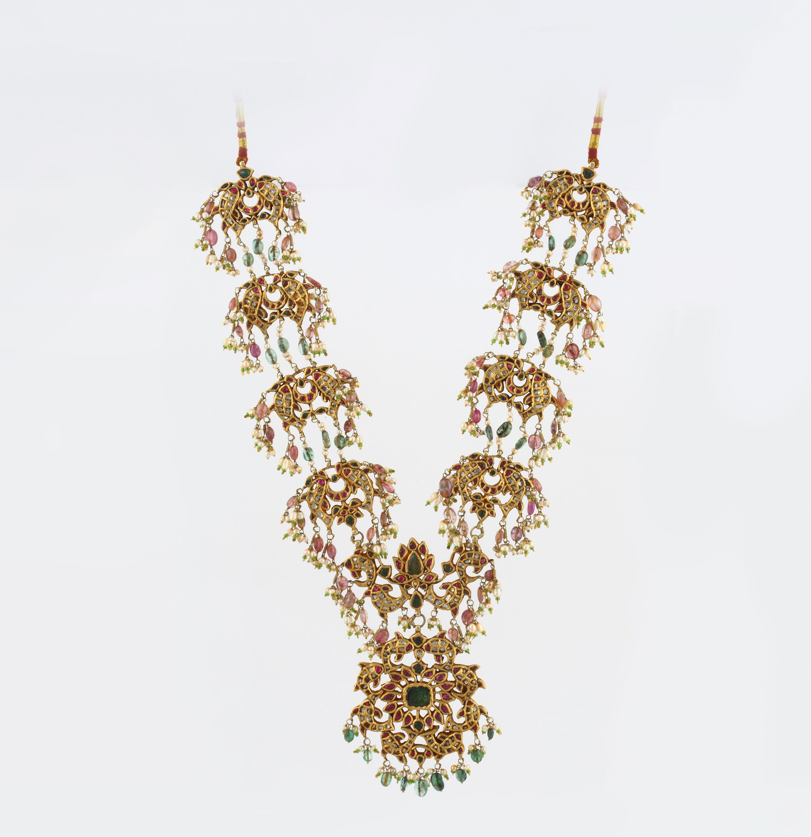 Piece Details Saffronart A GEMSET 'FISH' NECKLACE