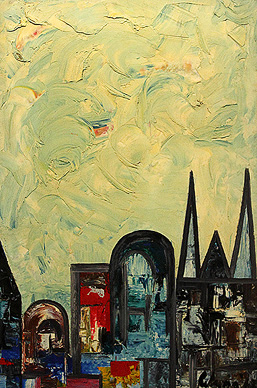 Untitled (Landscape with Spires)