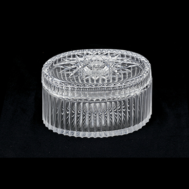 CRYSTAL TRINKET BOX BY OSLER