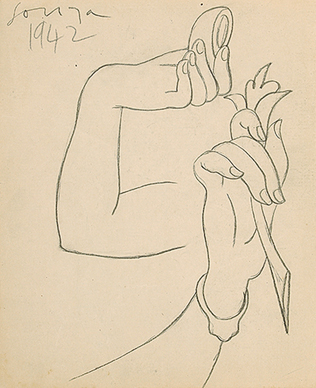 Untitled (Study for hands)