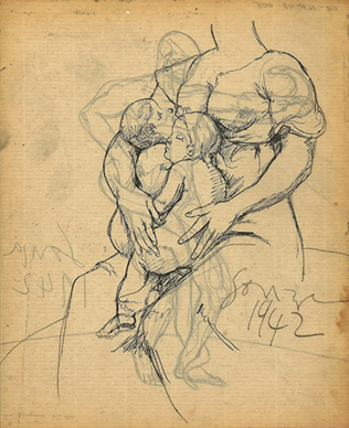 Untitled (Mother and Child); Untitled (After Michelangelo)