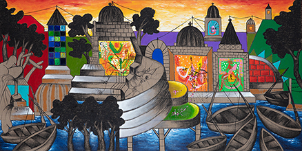 Architectural Mosaic of Temples