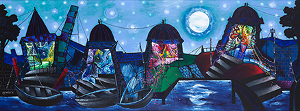 Moonlit Night at Banaras I