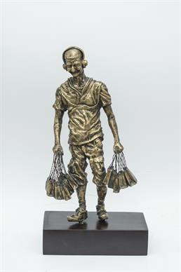 Gandhi with Shopping Bags  