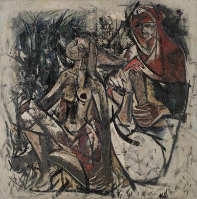 Woman Having Her Hair Combed