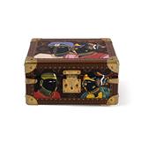 Hand-painted Louis Vuitton Jewellery Trunk by Thota Vaikuntam -   - One Bid Auction
