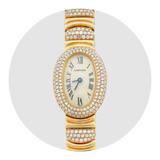 CARTIER: ‘BAIGNOIRE MINI‘ DIAMOND AND GOLD WRISTWATCH -   - Online Auction of Watches and Timepieces