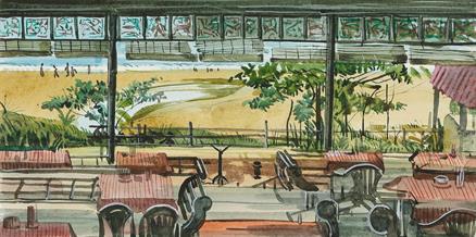 View From a Cafe, Papanasam, Varkala