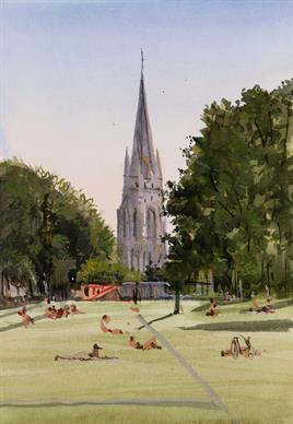 Church on a Sunny Day, Stoke Newington Church