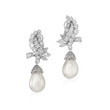 AN EXCEPTIONAL PAIR OF NATURAL PEARL AND DIAMOND EARRINGS BY BOUCHERON - Fine Jewels and Silver