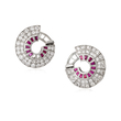 PAIR OF RUBY AND DIAMOND EARRINGS - Fine Jewels and Silver
