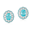 AN EXQUISITE PAIR OF TOURMALINE AND DIAMOND EARRINGS - Fine Jewels and Silver