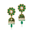 PAIR OF GEMSET ‘KARANPHOOL JHUMKIS‘ OR EARRINGS - Fine Jewels and Silver
