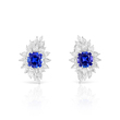 PAIR OF TANZANITE AND DIAMOND EARRINGS - Fine Jewels and Silver
