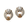 PAIR OF PEARL AND DIAMOND EARRINGS - Fine Jewels and Silver