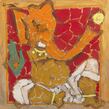 M F Husain - Winter Live Auction