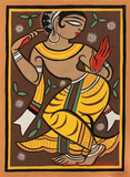 Untitled (Dancing Gopini) - Jamini Roy - Winter Live Auction