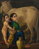 Yashoda and Krishna - Raja Ravi Varma - Spring Live Auction