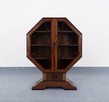Art Deco Clock-shaped Curio Cabinet - The Design Sale