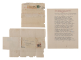 International Literary and Political Correspondence Addressed to Mahatma Gandhi -   - GANDHI: From the Collection of Anand T Hingorani - Letters, Philately, Manuscripts and Artefacts