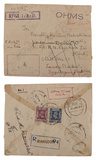 The Burma State Lottery Writes to Gandhi: Official Correspondence from Colonial Rangoon Including a 1947 Burma State Lottery Ticket -   - GANDHI: From the Collection of Anand T Hingorani - Letters, Philately, Manuscripts and Artefacts
