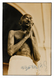 MAHATMA GANDHI: Inscribed Photograph with Folded Hands - Dady Rustom Dossabhoy Wadia - GANDHI: From the Collection of Anand T Hingorani - Letters, Philately, Manuscripts and Artefacts
