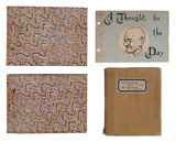 A THOUGHT FOR THE DAY: GANDHI’S 688 AUTOGRAPH REFLECTIONS FOR ANAND T. HINGORANI, 1944-1946 -   - GANDHI: From the Collection of Anand T Hingorani - Letters, Philately, Manuscripts and Artefacts