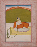 A Nayika smoking Hookah -   - Autumn Auction | Online