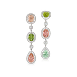 A PAIR OF TOURMALINE AND DIAMOND EARRINGS -    - Fine Jewels and Silver
