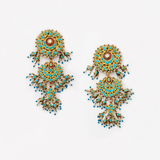 A PAIR OF GEMSET REVERSIBLE EARRINGS -    - Fine Jewels and Silver