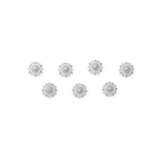 CRYSTAL AND DIAMOND SHERWANI BUTTONS -   - Fine Jewels and Silver