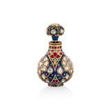 DIAMOND ‘POLKI‘ AND ENAMEL PERFUME BOTTLE -   - Fine Jewels and Silver