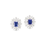 A PAIR OF TANZANITE AND DIAMOND EARRINGS -    - Fine Jewels and Silver