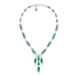 EMERALD AND DIAMOND NECKLACE -   - Fine Jewels and Silver