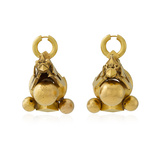  PAIR OF GOLD ‘PAMBADAM‘ EARRINGS -   - Fine Jewels and Silver