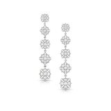 A PAIR OF DIAMOND EARRINGS -    - Fine Jewels and Silver
