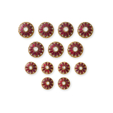 RUBY AND DIAMOND DRESS SET -   - Fine Jewels and Silver