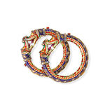 PAIR OF PERIOD GEMSET ‘MAKARA-HEAD KADAS‘ OR BANGLES -    - Fine Jewels and Silver