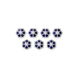 LAPIS AND DIAMOND SHERWANI BUTTONS -   - Fine Jewels and Silver