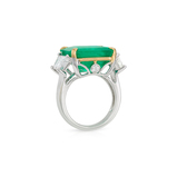 COLOMBIAN EMERALD AND DIAMOND RING -   - Fine Jewels and Silver