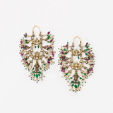 A PAIR OF PERIOD GEMSET ‘FISH‘ EARRINGS -    - Fine Jewels and Silver
