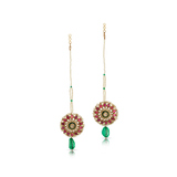 A PAIR OF PERIOD GEMSET ‘KARNPHOOL‘ EARRINGS -    - Fine Jewels and Silver