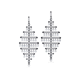 A PAIR OF DIAMOND EARRINGS -    - Fine Jewels and Silver