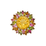 TOURMALINE, CITRINE AND DIAMOND RING -    - Fine Jewels and Silver