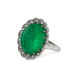COLOMBIAN EMERALD AND DIAMOND RING -    - Fine Jewels and Silver