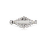 CRYSTAL AND DIAMOND PIN -   - Fine Jewels and Silver